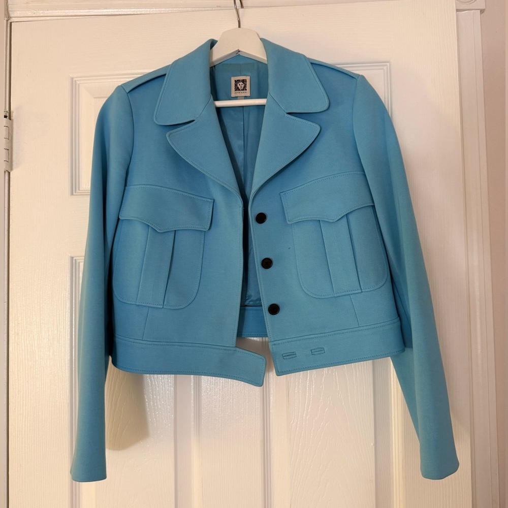 Anne Klein Light Blue Blazer Jacket